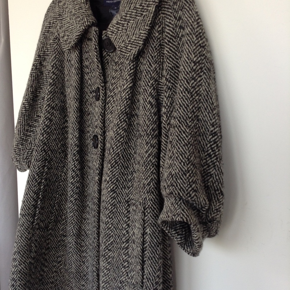 Long herring bone coat - Picture 6 of 9